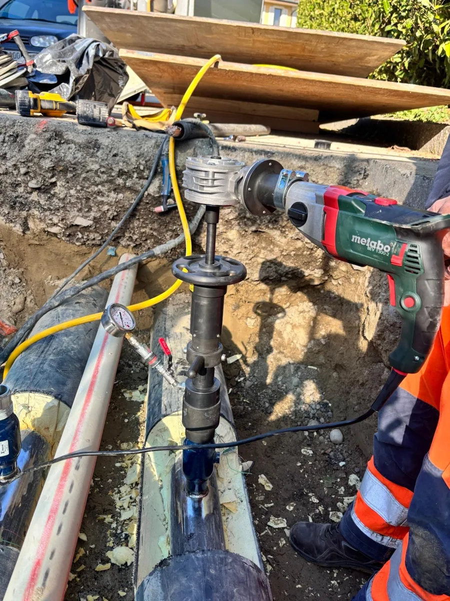 Hot Tapping an einer Rohrleitung unter Druck
